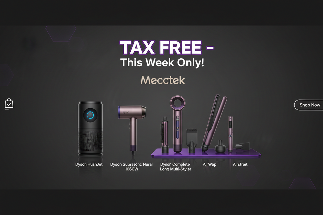 Tax free on Dyson Products