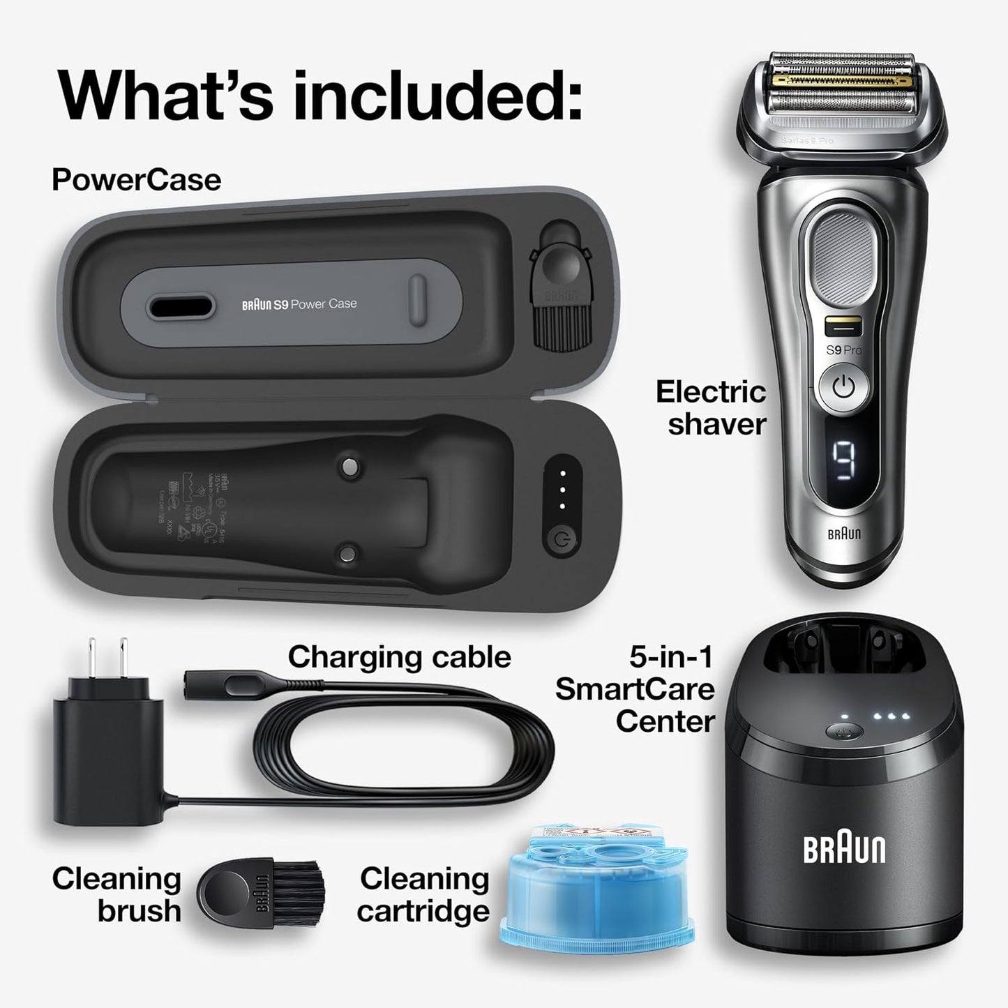 Braun Series 9 Pro Electric Razor for Men 9465cc — Noble Metal