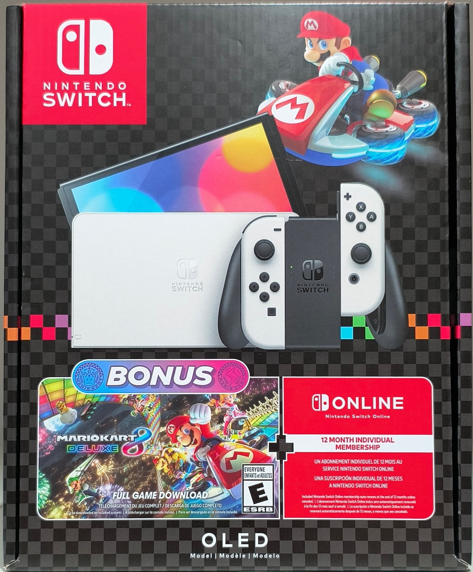 ✅ Open Box – Nintendo Switch™ – OLED Model: Mario Kart™ 8 Deluxe Bundle image 2