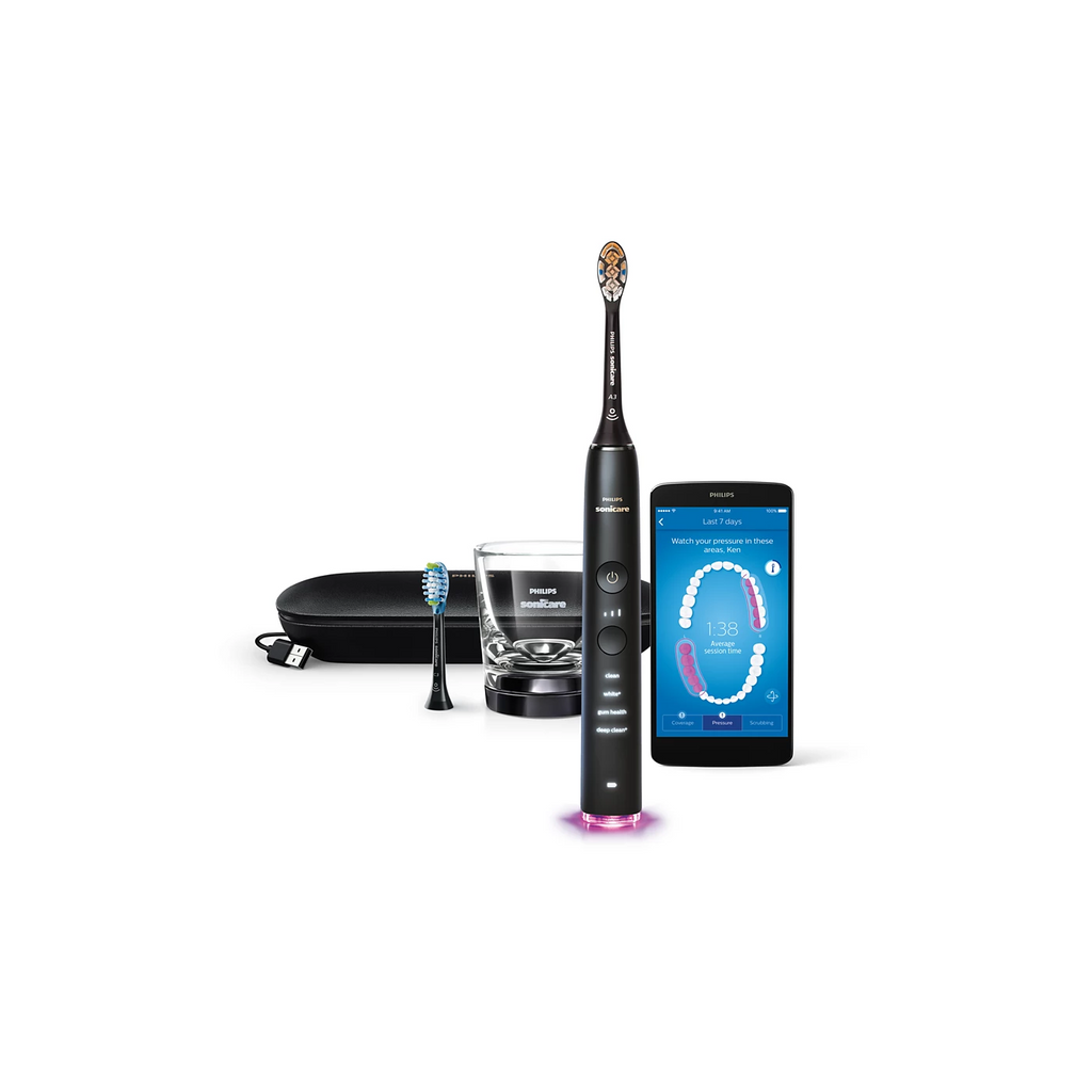 Philips Sonicare DiamondClean Smart 9350 – Rechargeable Electric Toothbrush (Black) image 1