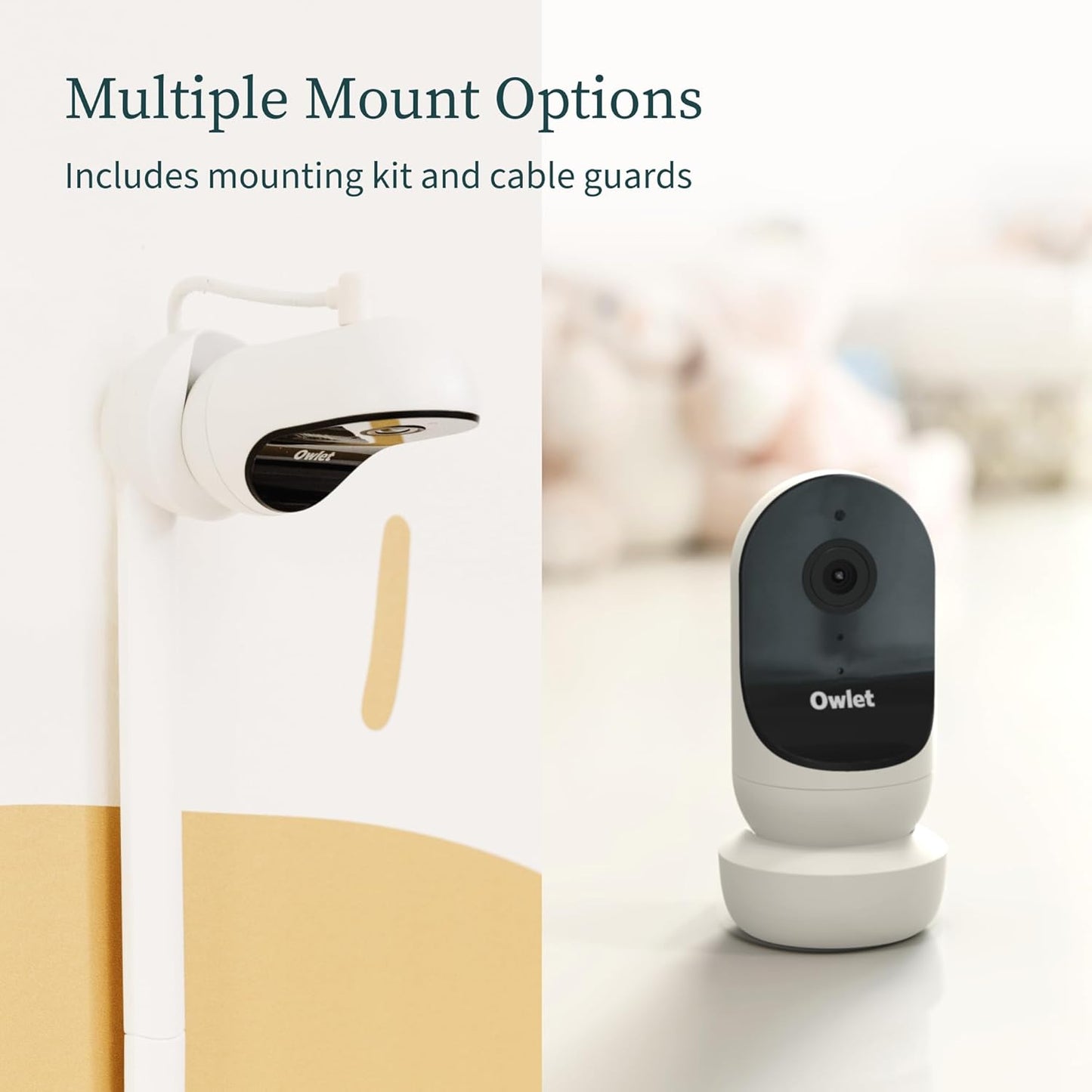 Owlet Cam Smart Video Baby Monitor Gen 1 (White) | HD WiFi Camera with Night Vision