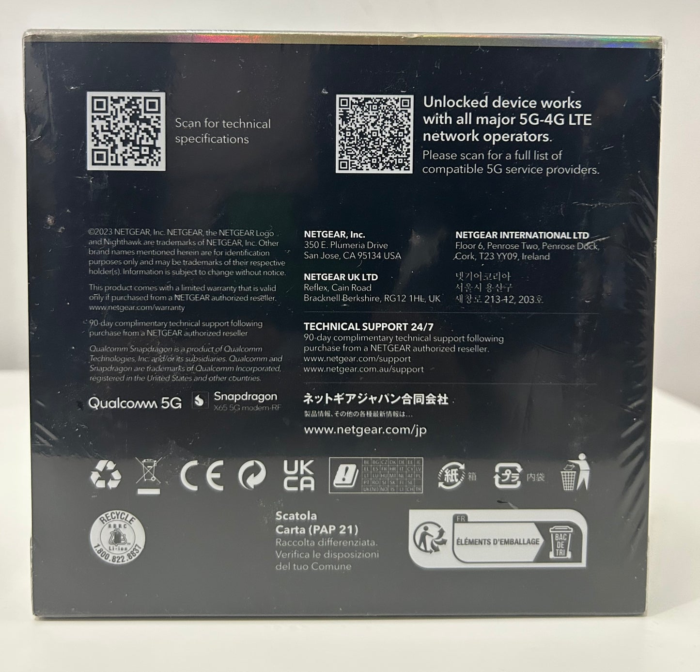 NETGEAR Nighthawk M6 Pro 5G mmWave Wi-Fi 6E Mobile Hotspot (MR6550) | Unlocked | Brand New