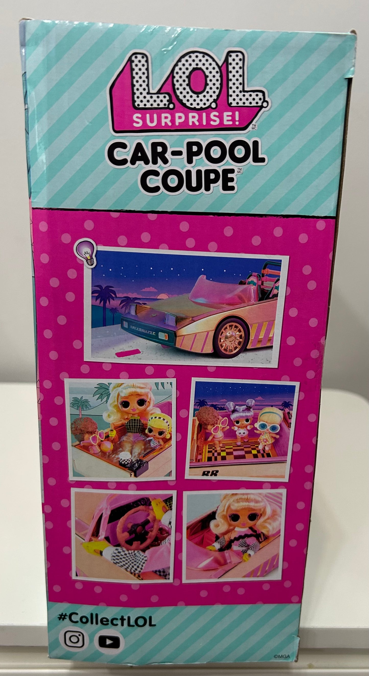 L.O.L. Surprise! Car-Pool Coupe with Exclusive Doll - Rose Gold