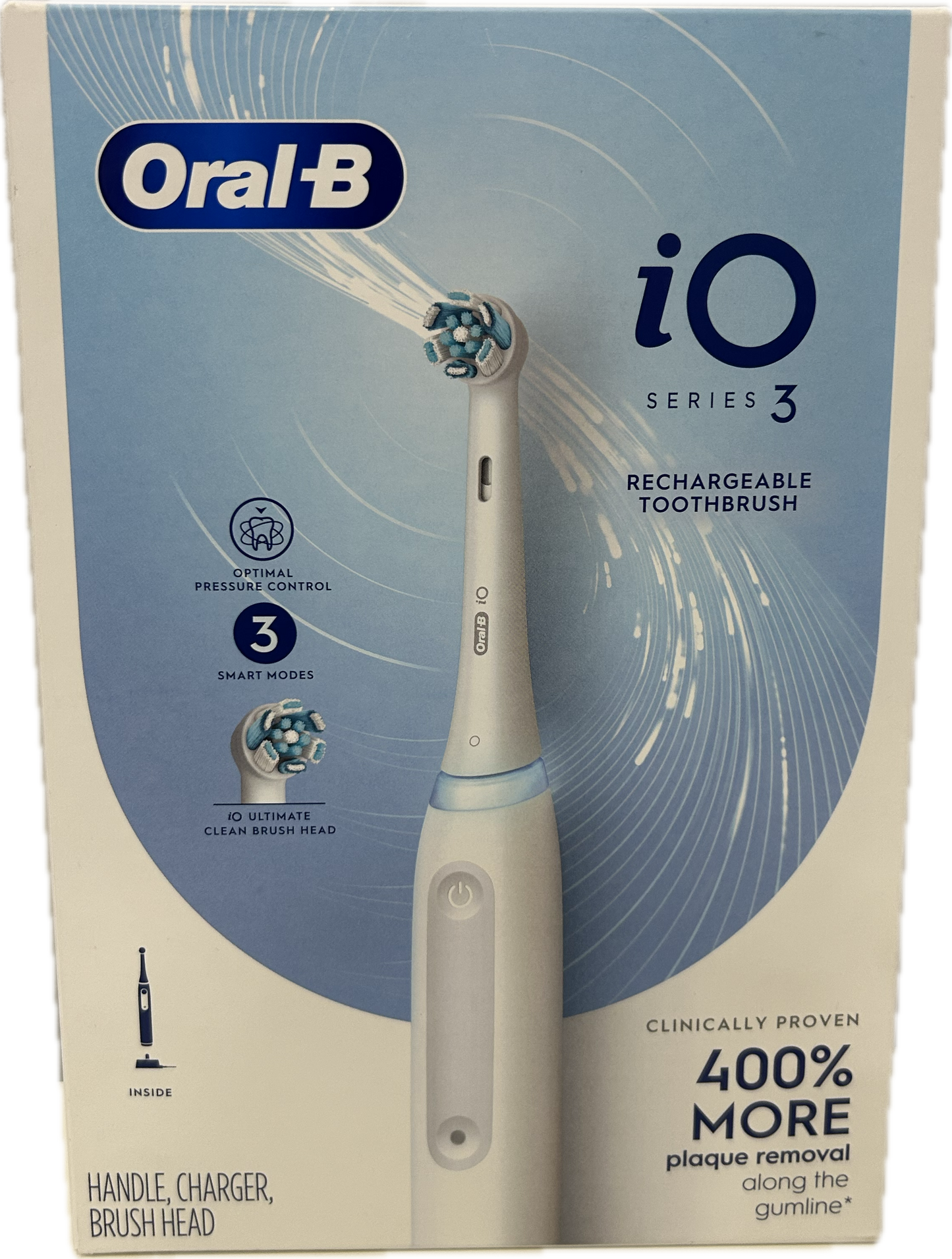 Oral-B iO Series 3 Electric Toothbrush — White | Brand New Factory Sealed
