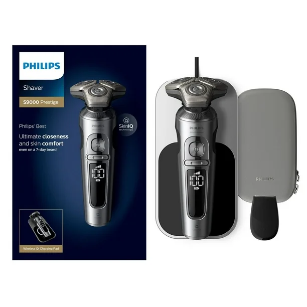 Philips Electric Shaver Series 9000 Prestige – Wet & Dry with SkinIQ Technology