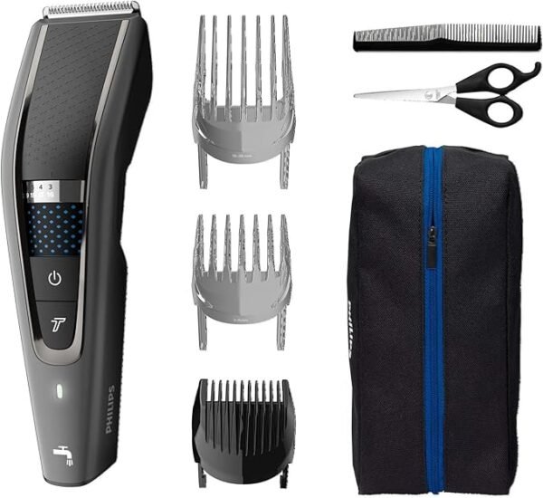 Philips Hair Clipper Series 7000 – Washable Hair Clipper with DualCut Technology & 6 Accessories